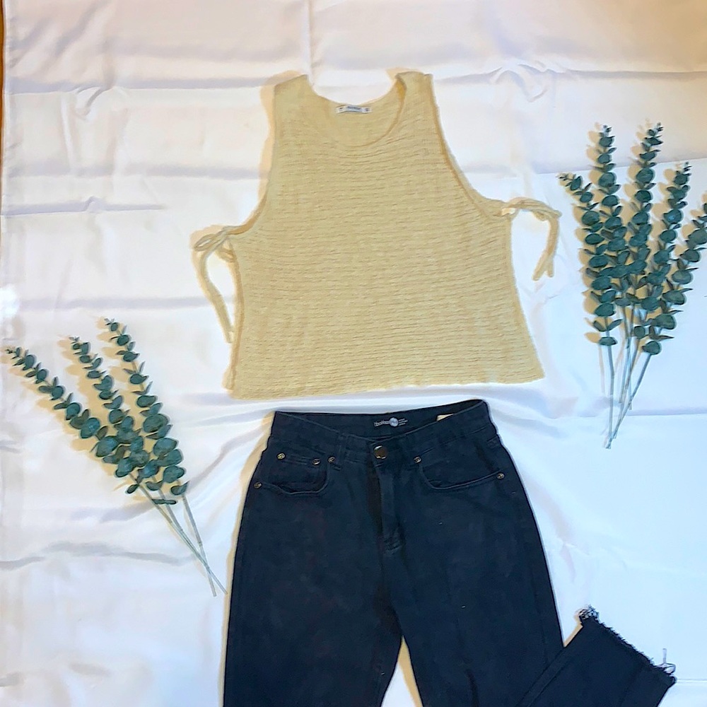 ☀︎ Crochet Opened Side Tunic Top ☀︎